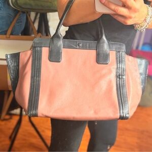 STUNNING CHLOE TOTE EXCELLENT CONSITION.
Two-Tone Leather Tote Bag